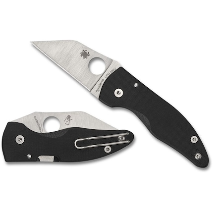 Spyderco 2024 Spyderco Reveal 13 Microjimbo Black G-10, Plain Edge SPY-C264GP